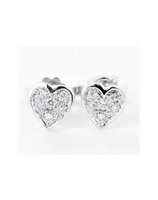 Boucles d'oreilles Promesse Femme in Or blanc Diamante ORCUORE